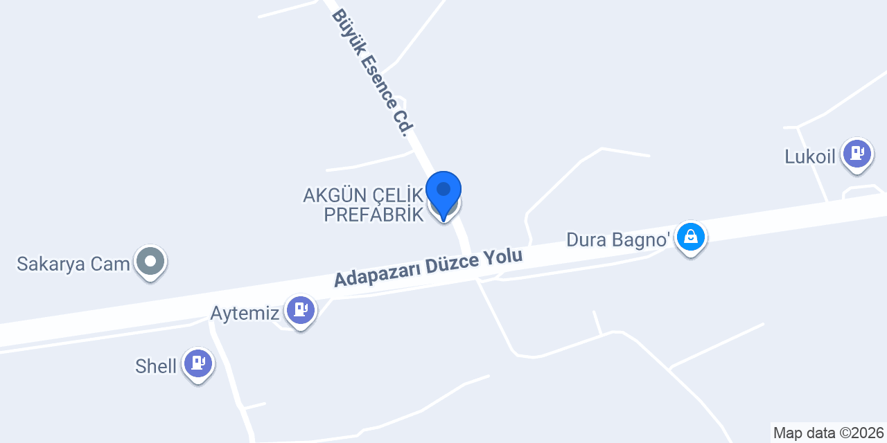 AKGÜN ÇELİK PREFABRİK konumu