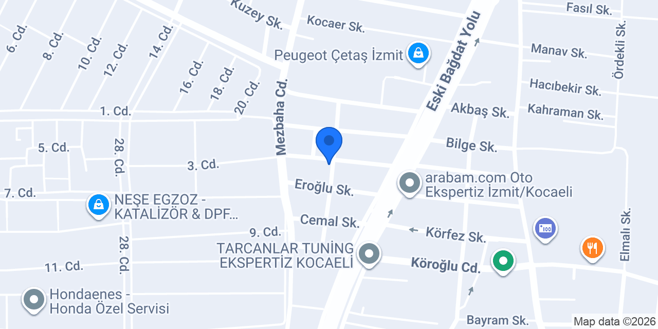 Garajizmit konumu