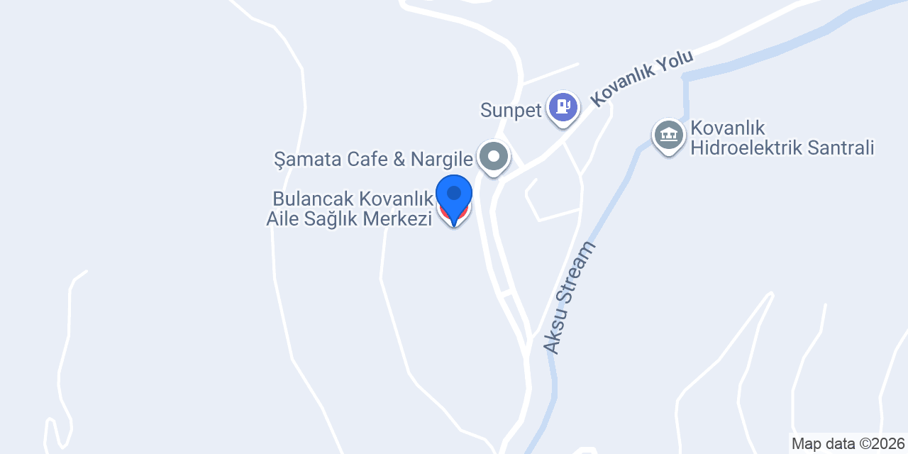 Bulancak Kovanlık Aile Sağlık Merkezi konumu