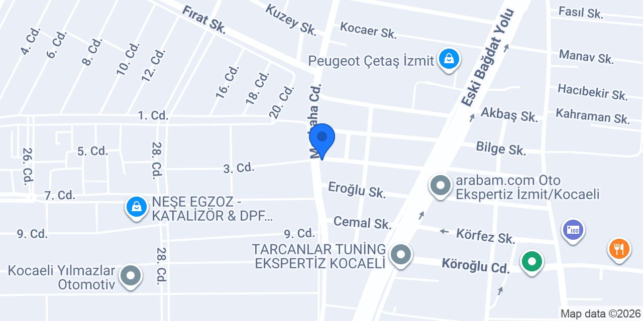 Asım otomotiv konumu