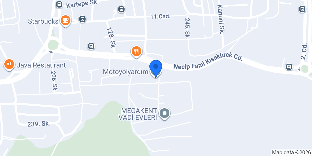 Motoyolyardım konumu