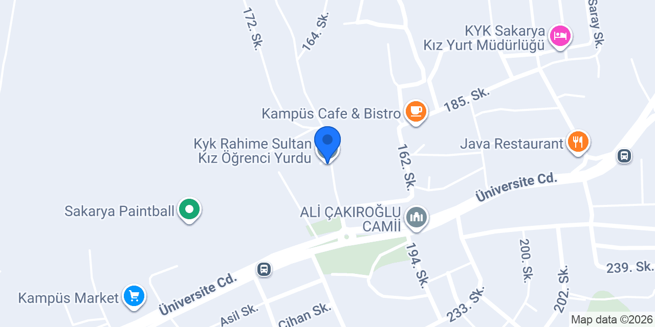 Kyk Rahime Sultan Kız Öğrenci Yurdu konumu