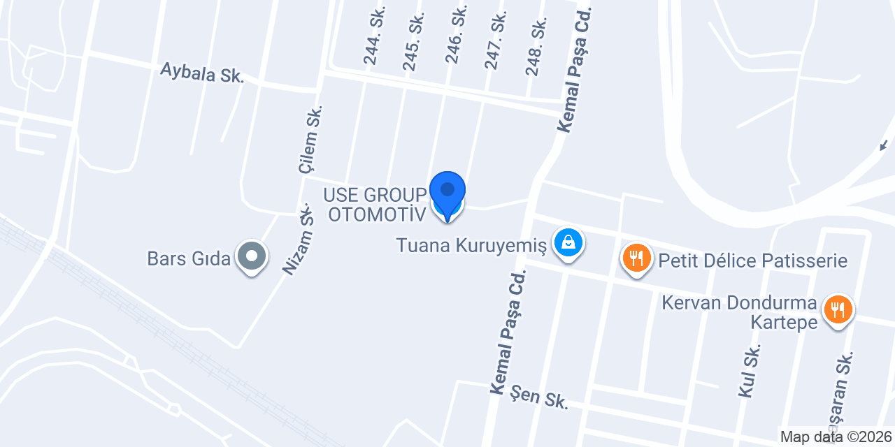 USE GROUP OTOMOTİV konumu