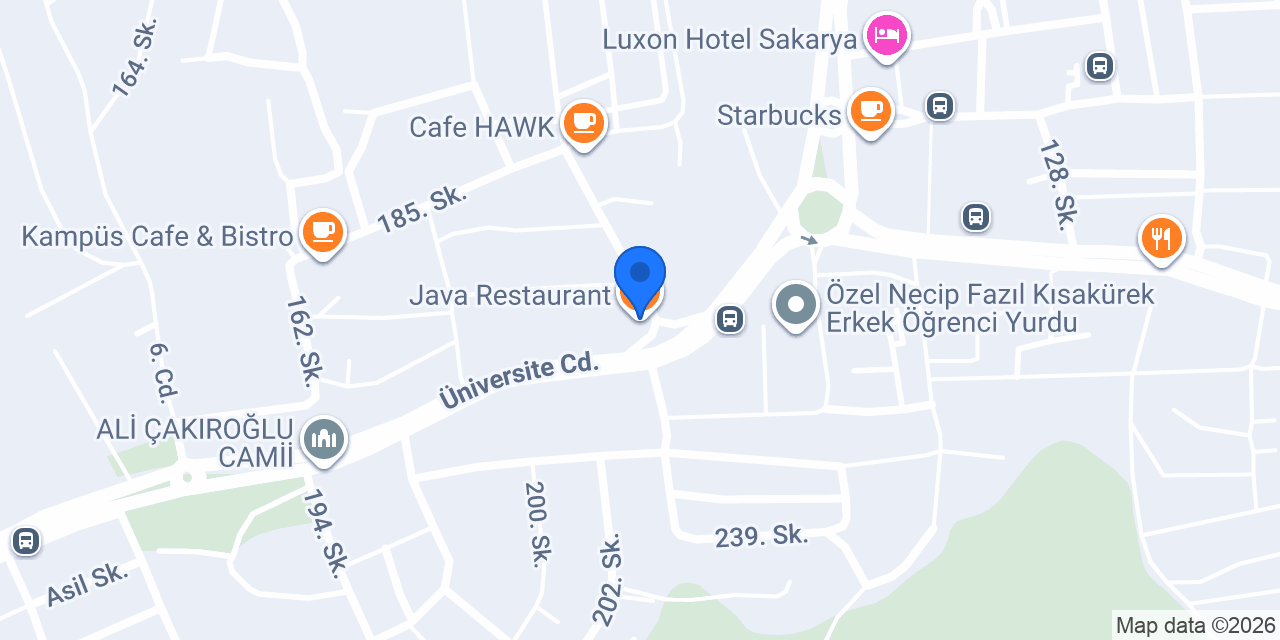 Java Restaurant konumu