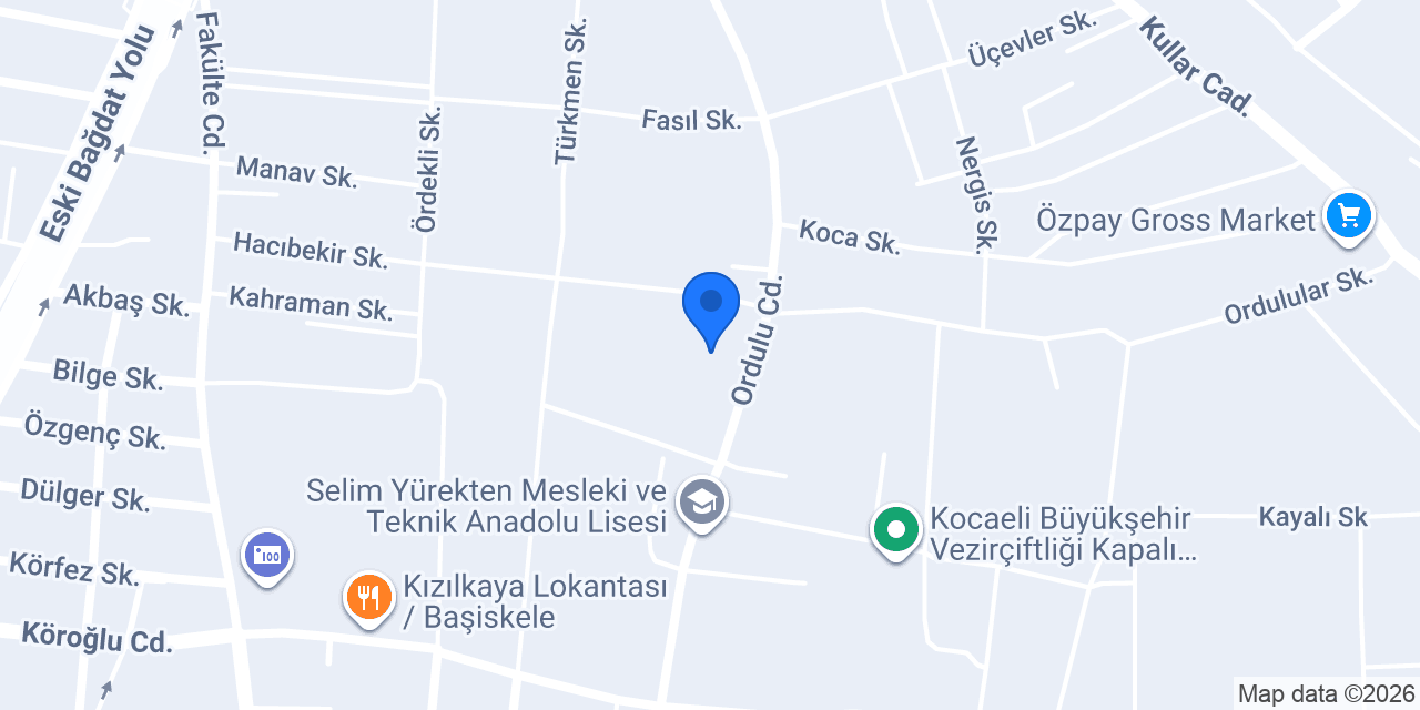 Arma Çelik-İzmit Depo konumu