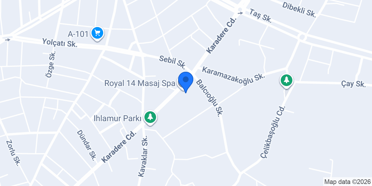 Royal 14 Masaj Spa konumu
