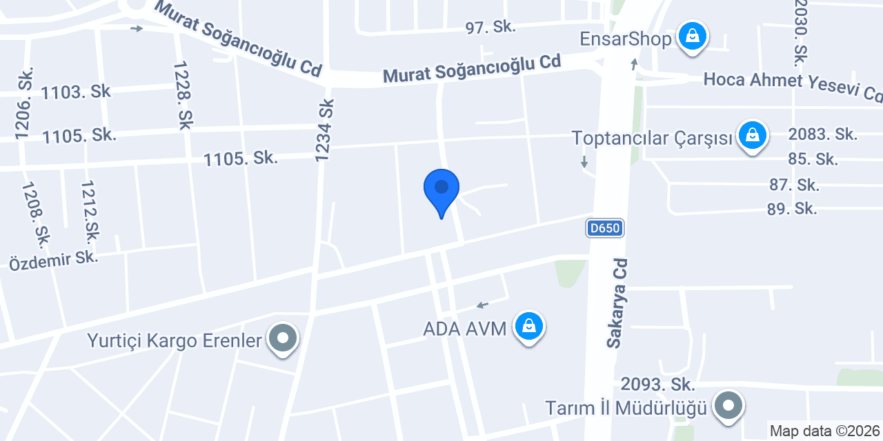 Nisan Gıda Sakarya konumu