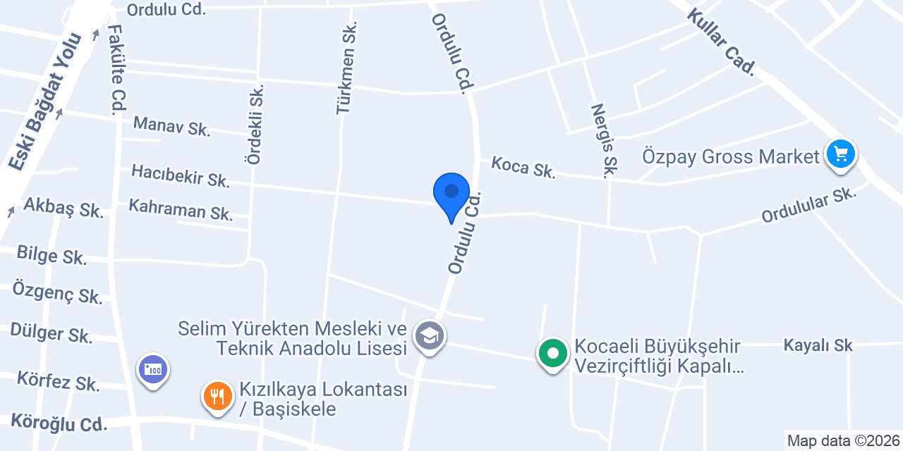 Arkon Çelik-İzmit Depo konumu
