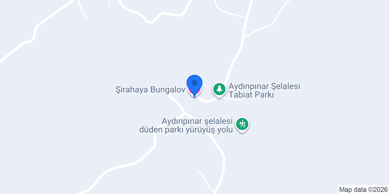 Şirahaya Bungalov konumu