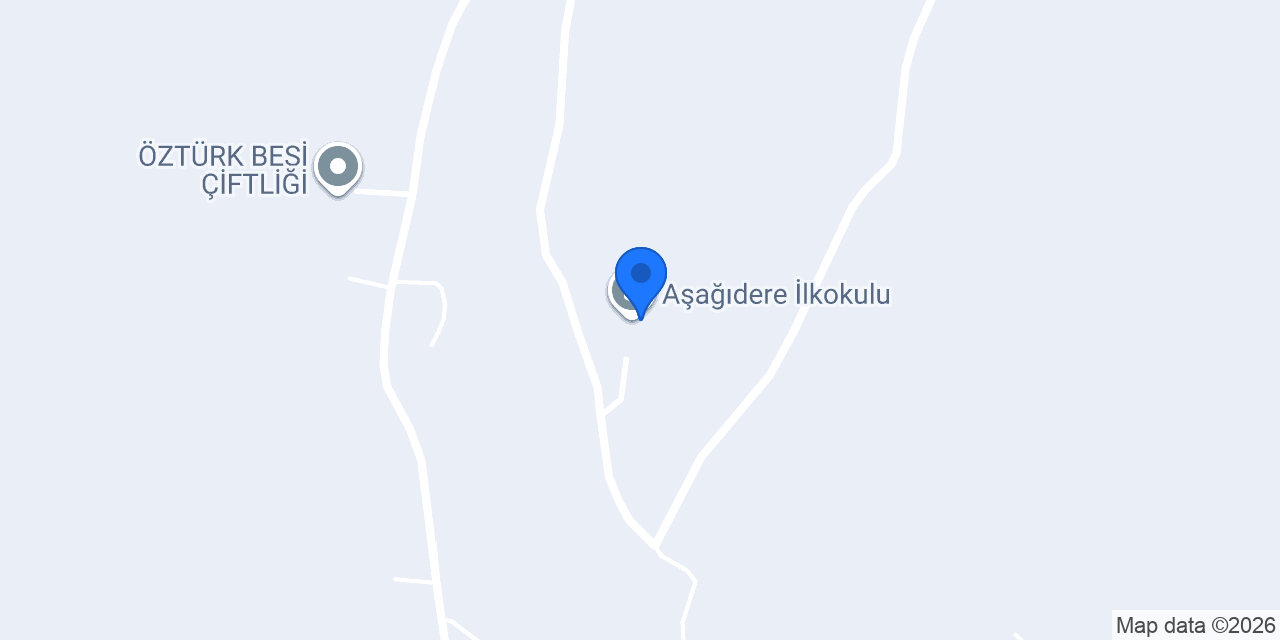 Aşağıdere İlkokulu konumu