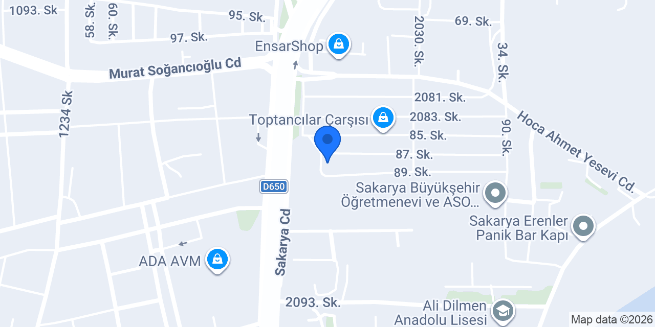 Pim Ticaret Pasta ihtiyaç malzemeleri konumu