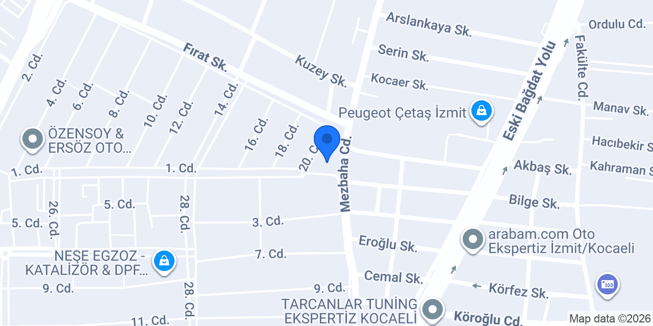 İzmit Mesleki Eğitim Merkezi konumu