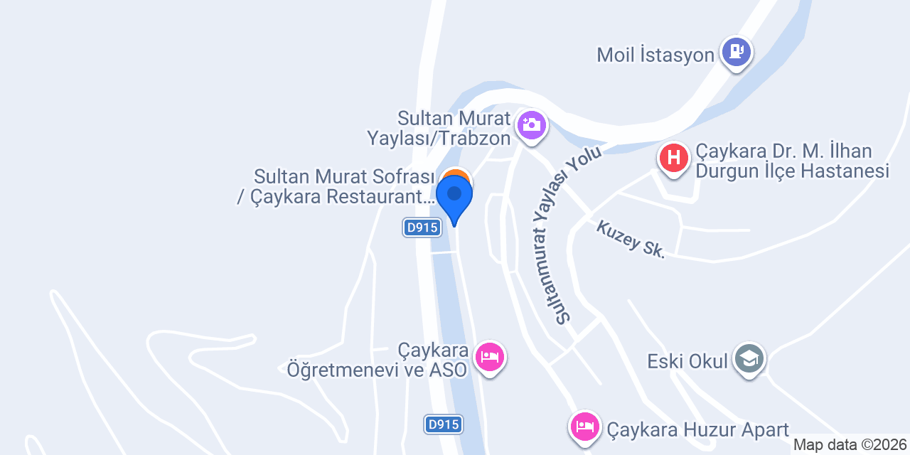 Birinci Pide Çaykara konumu