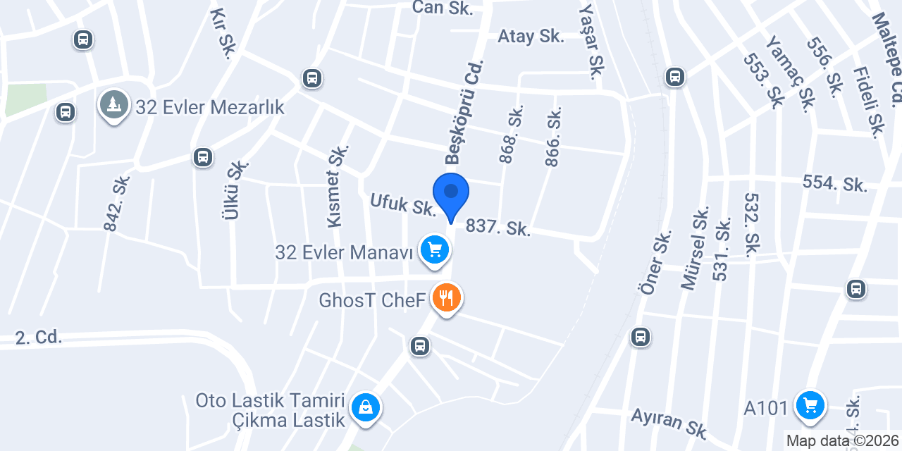 Toprak Döner ve Aperatif konumu