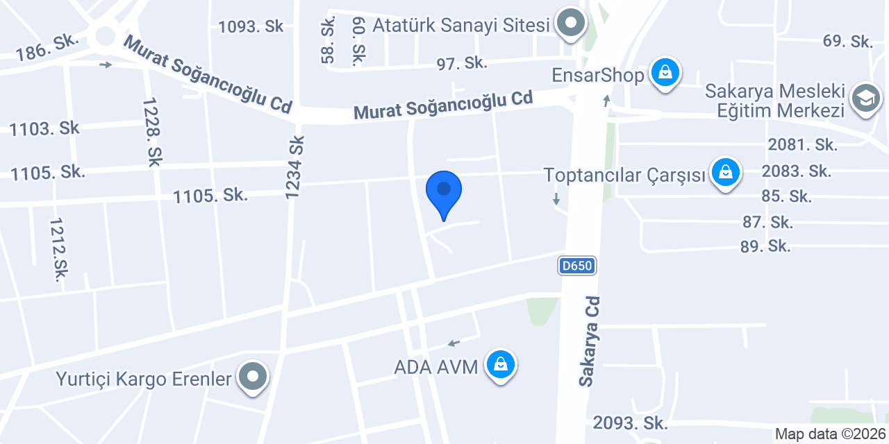 Gözbaşı Gıda Sakarya Sütaş konumu
