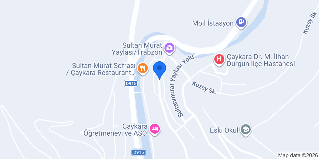 Çaykara pen konumu