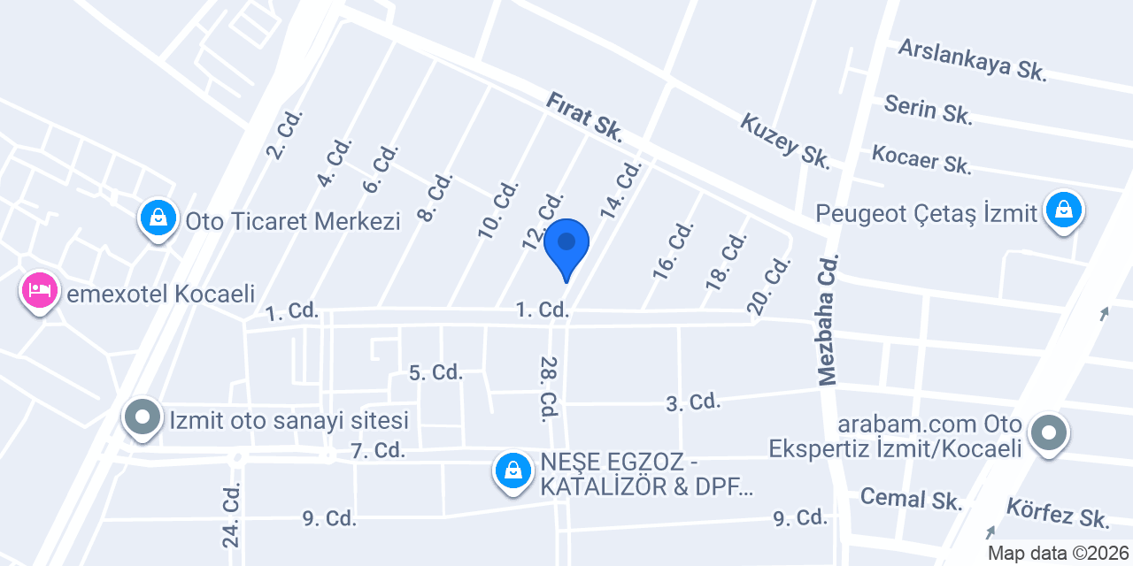 Kocaeli Endüstriyel Tesisat Malzemeleri konumu