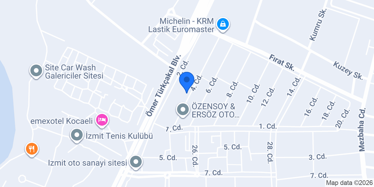 Özbaşlar Otomotiv konumu