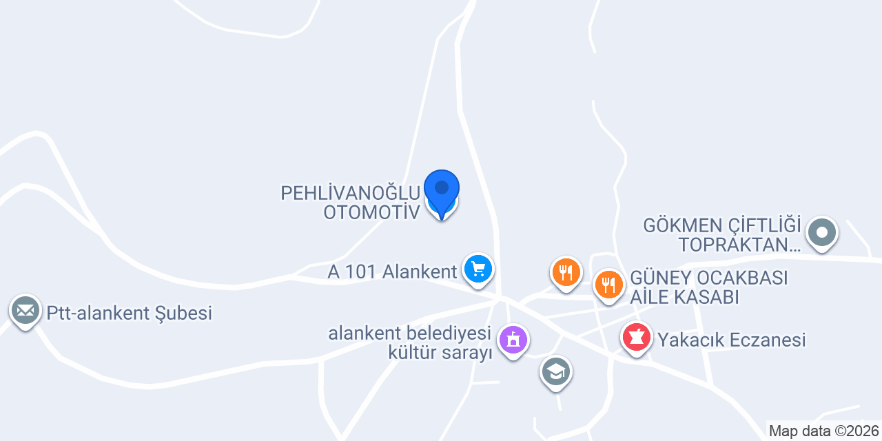 PEHLİVANOĞLU OTOMOTİV konumu