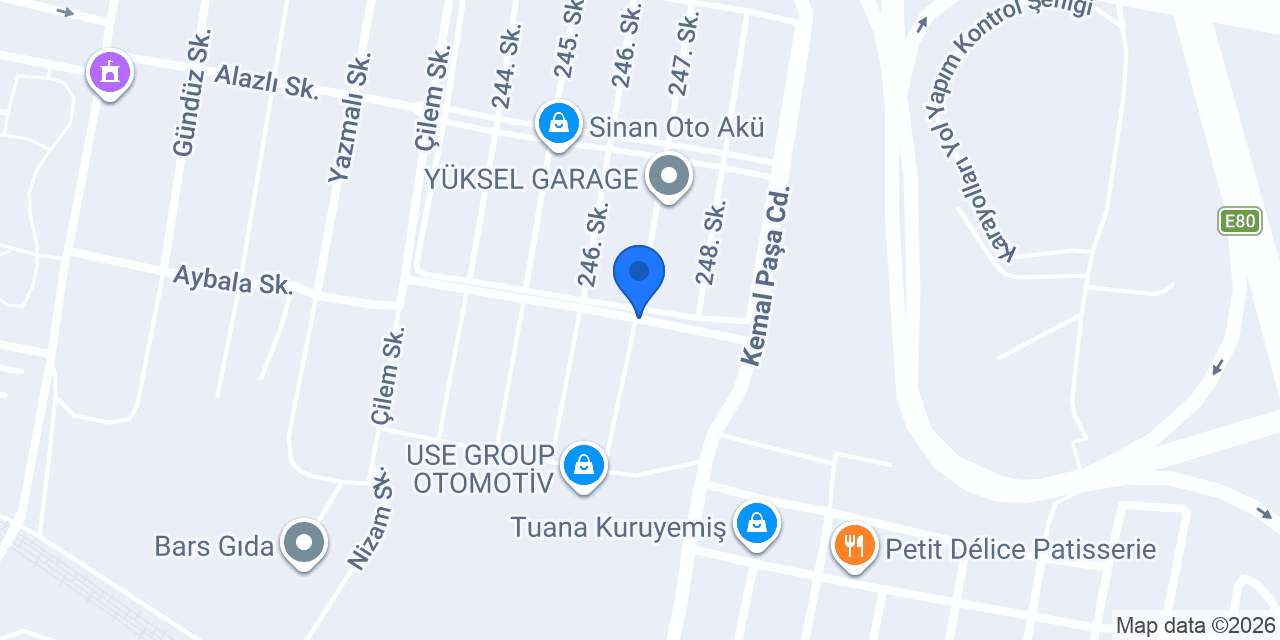Akpet Ticaret konumu