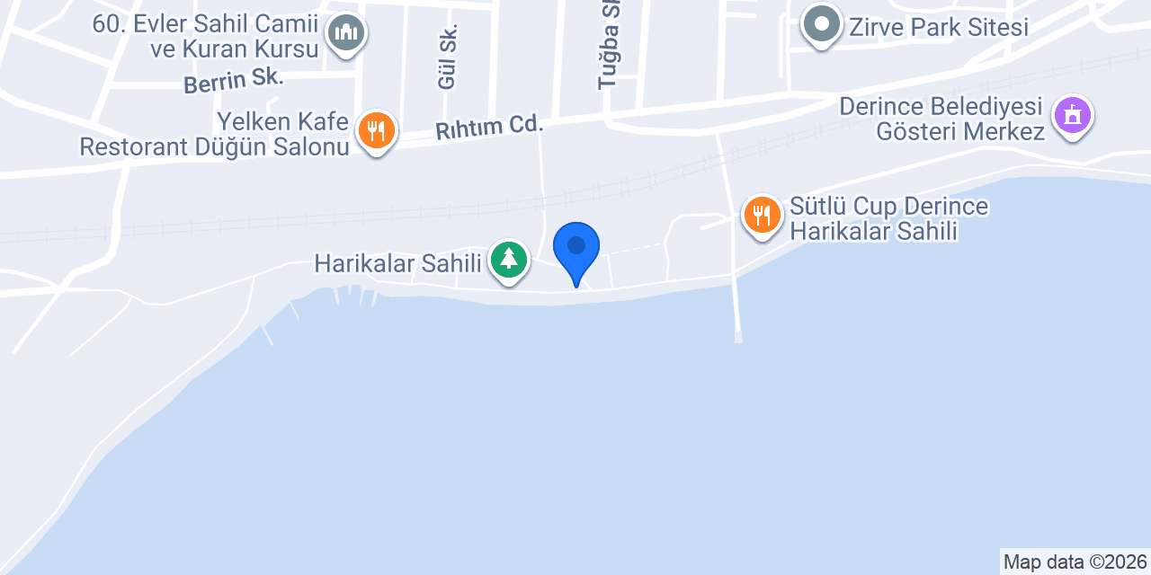 Mavi boncuk sahil konumu