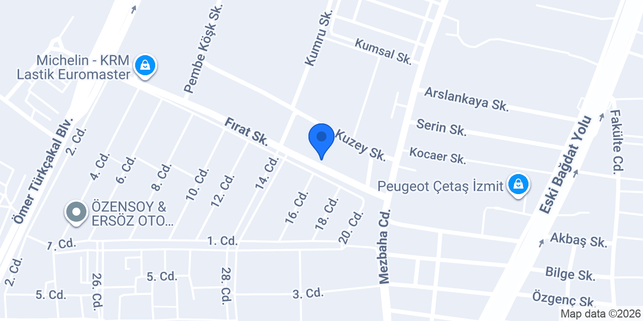 Packet Burger Sanayi konumu