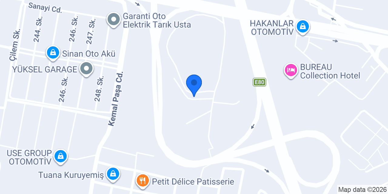 Ak Dünya Makine konumu