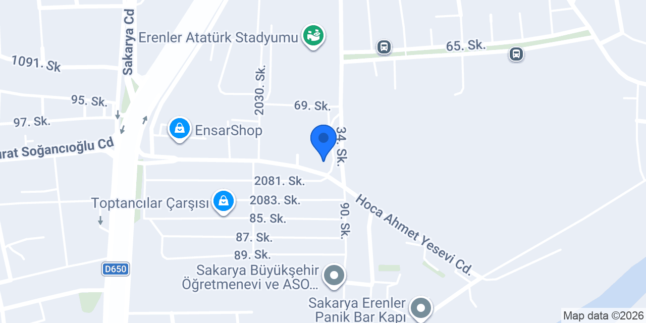 Sakarya Mesleki Eğitim Merkezi konumu