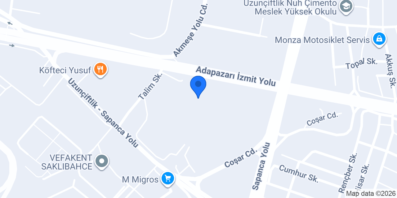 Yaramiş Lastik Servisi konumu