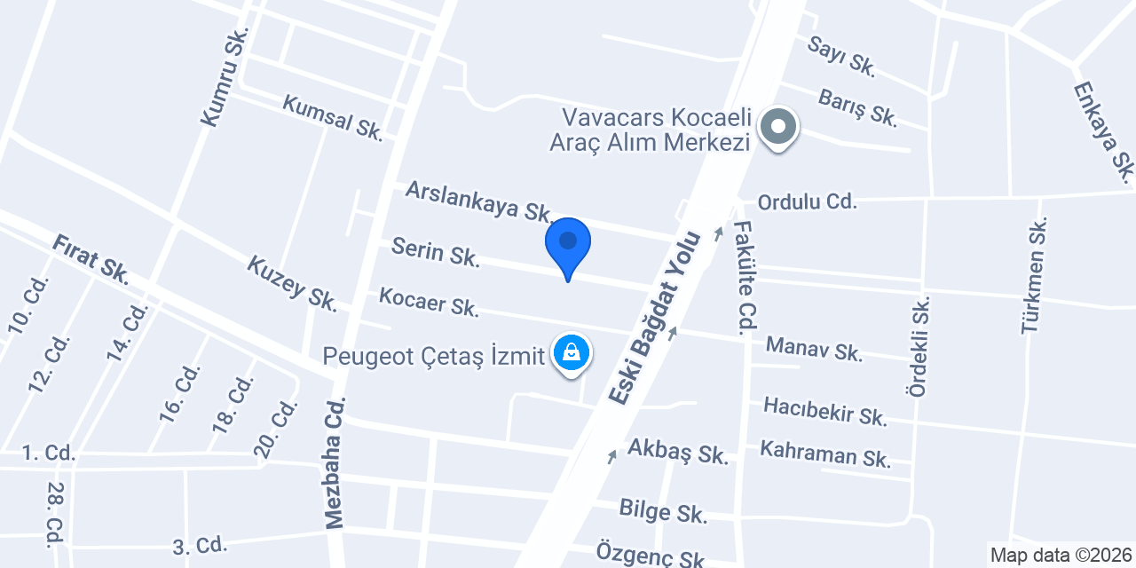 Paçin Yapı konumu