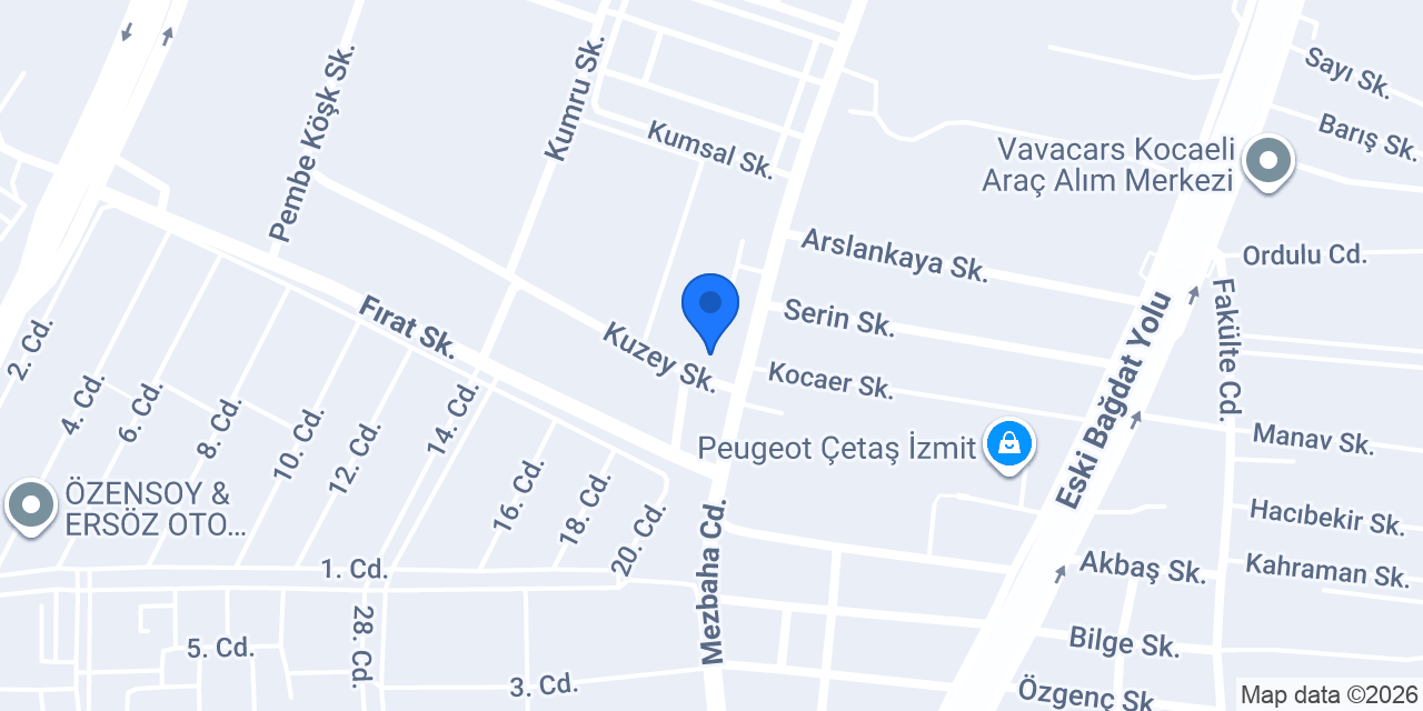 QNB İzmit Sanayi Şubesi konumu
