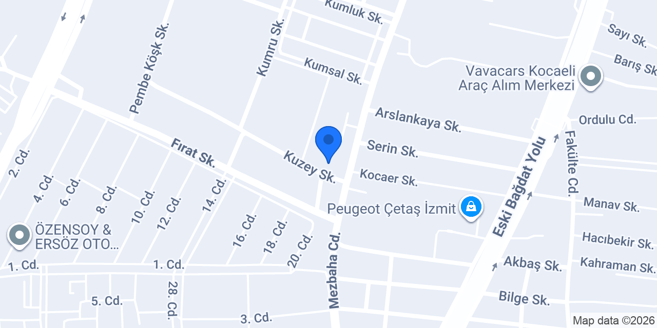 Aras Kargo İzsan Şubesi konumu