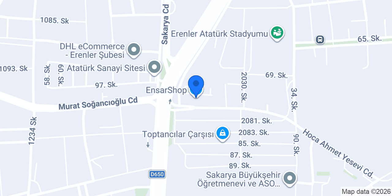 EnsarShop konumu