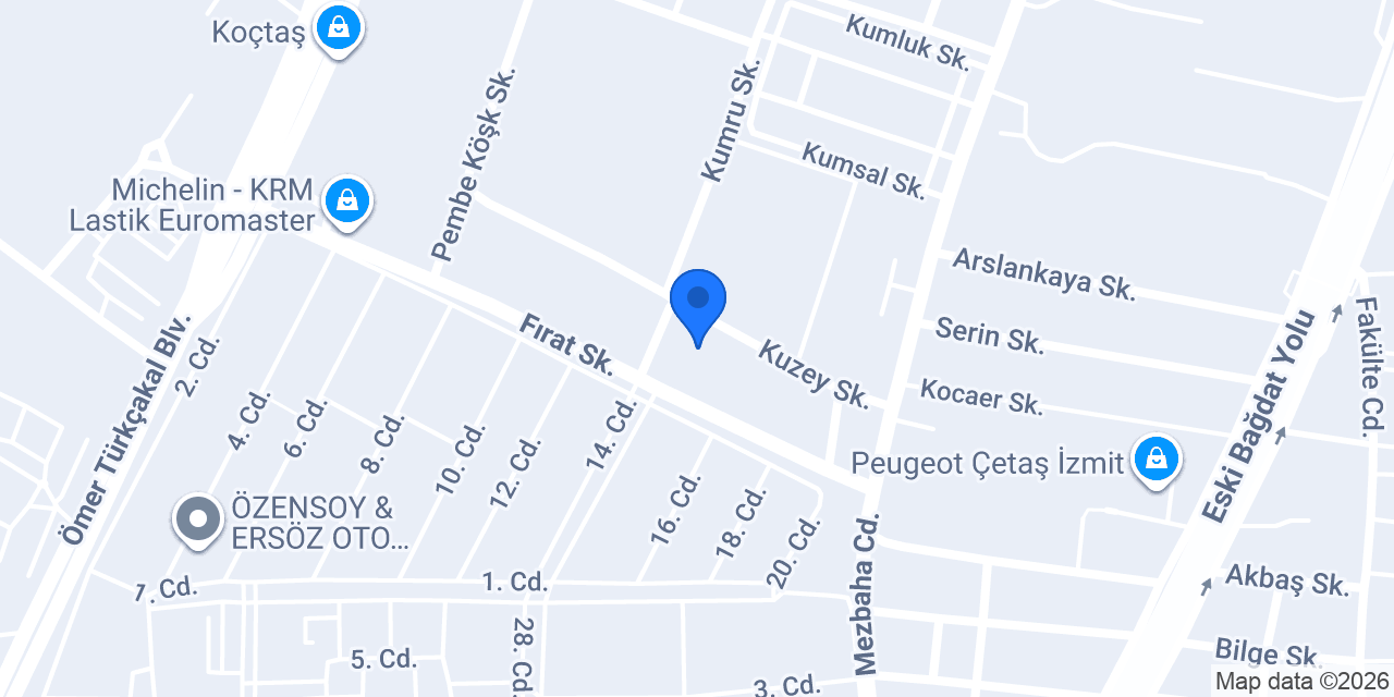 RYAuto Yedek Parça konumu