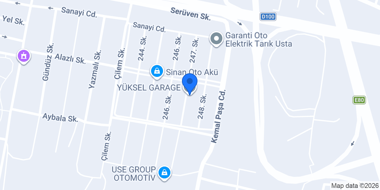 YÜKSEL GARAGE konumu