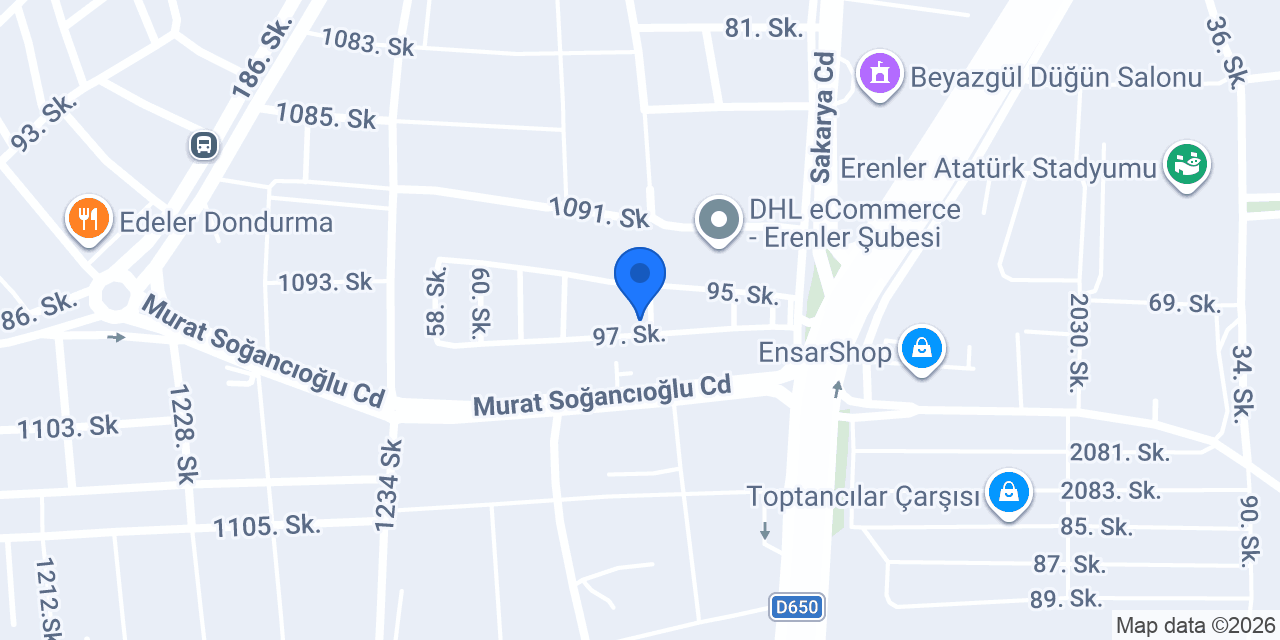 DURANLAR OTO YEDEK PARÇA konumu