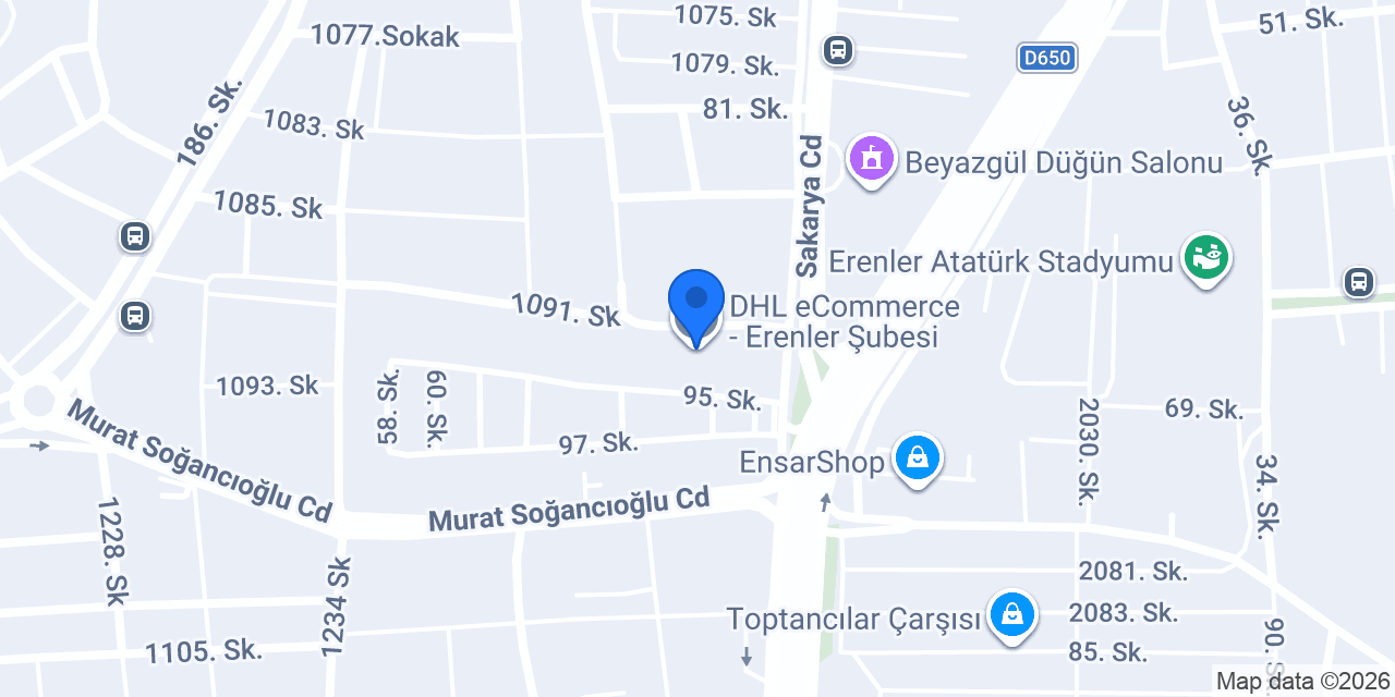 DHL eCommerce - Erenler Şubesi konumu