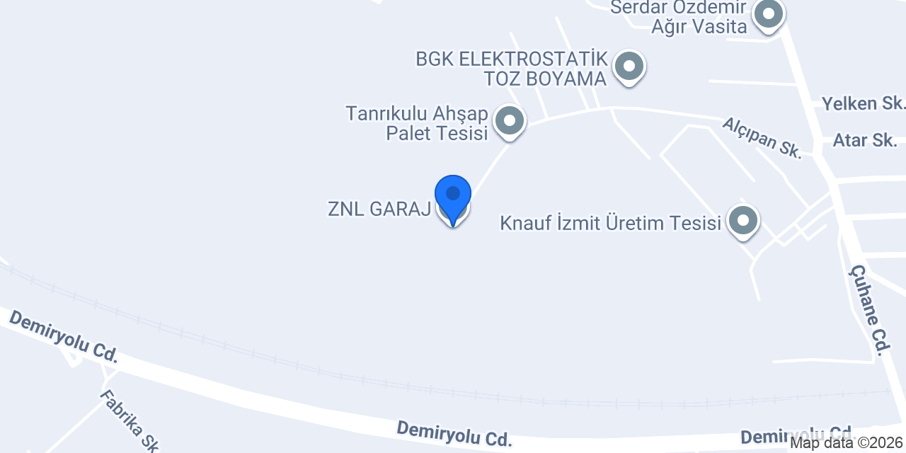 ZNL GARAJ konumu