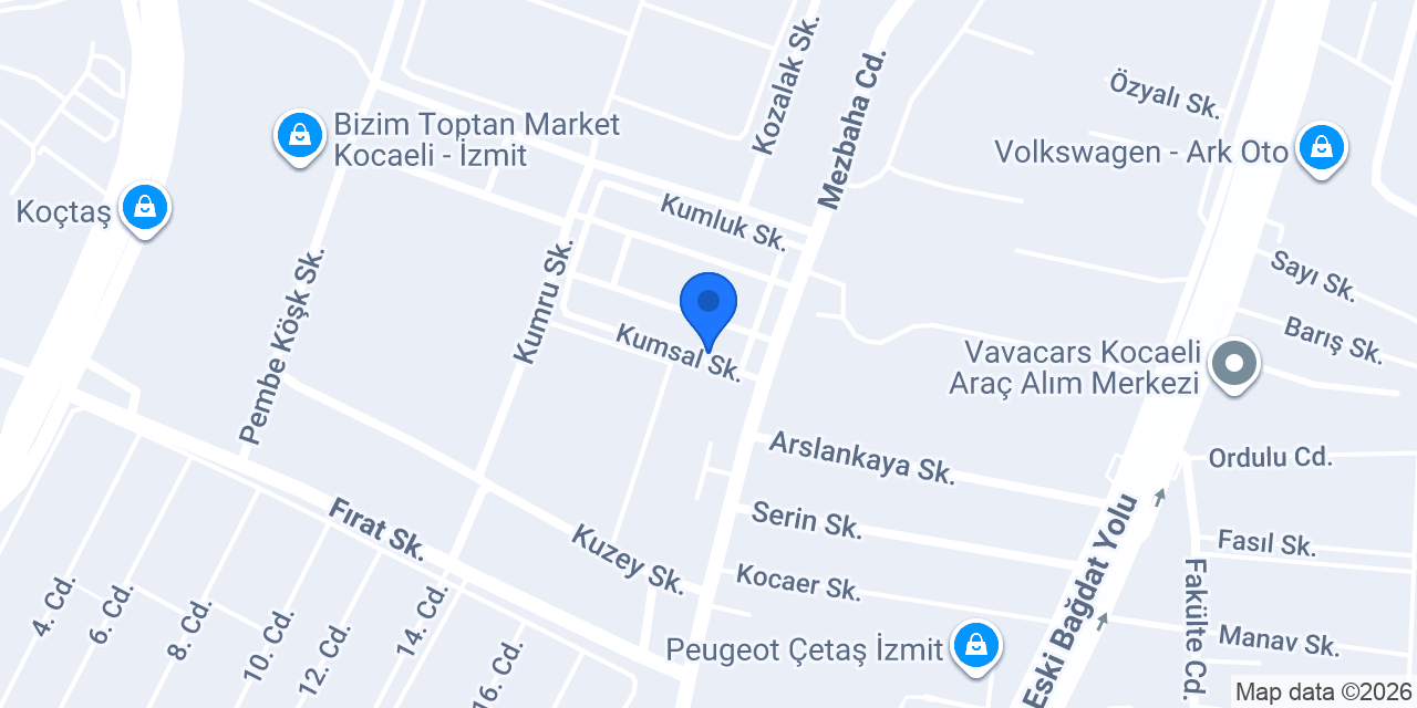 Eryılmaz Oto Servis konumu