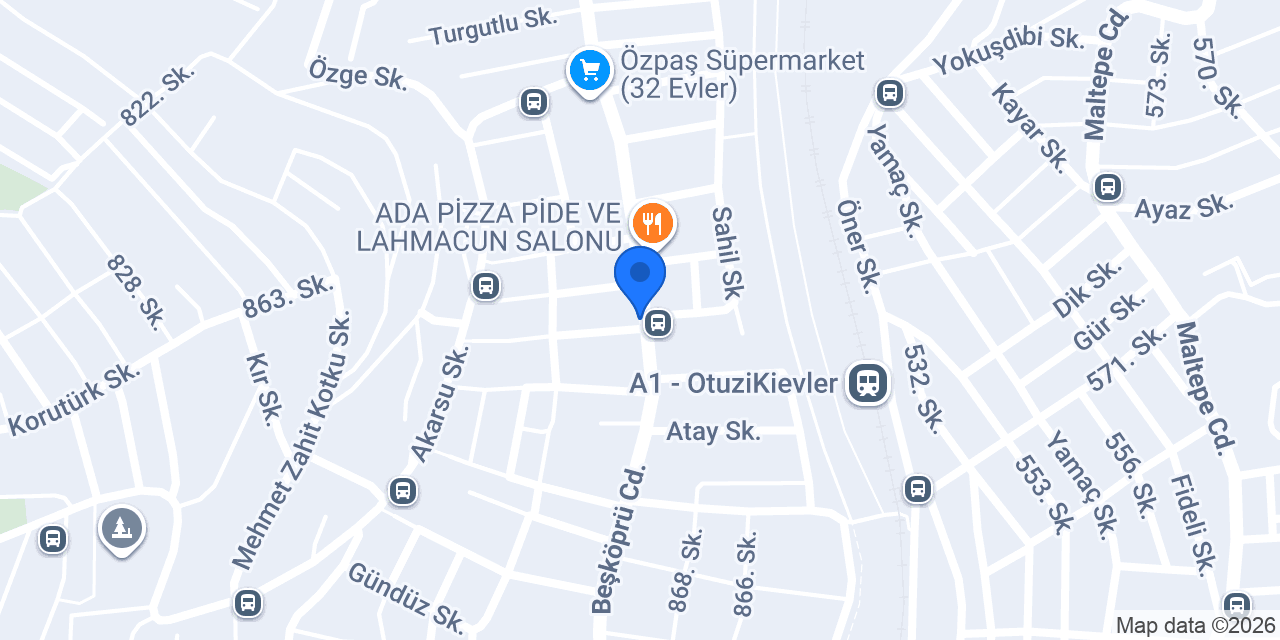 ÇAKAR APERATİF konumu