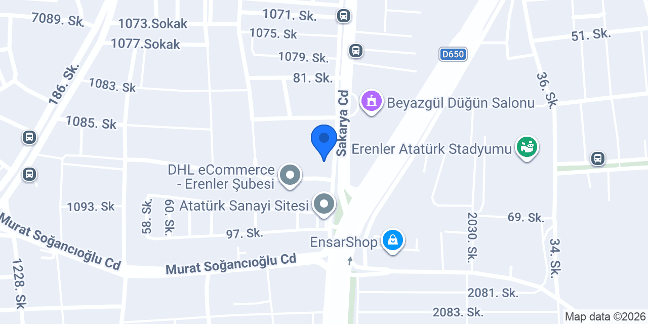 TEB Erenler Sanayi Şubesi konumu