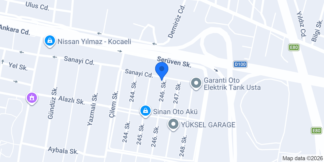 HAYRO GARAGE MOTOR & MEKANİK SERVİS konumu