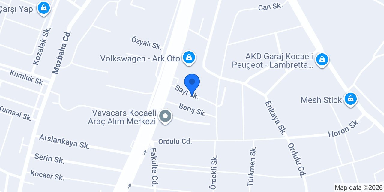 Akpınar Opel Servisi konumu