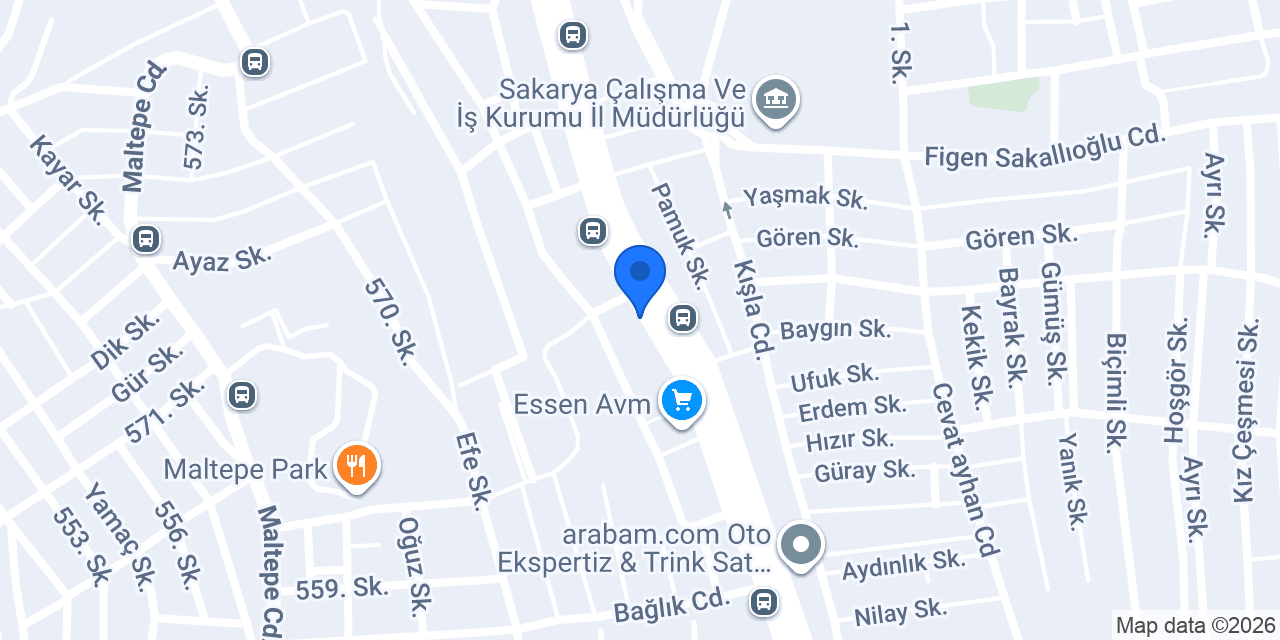 ÖZ MOTOR(Sakarya) konumu