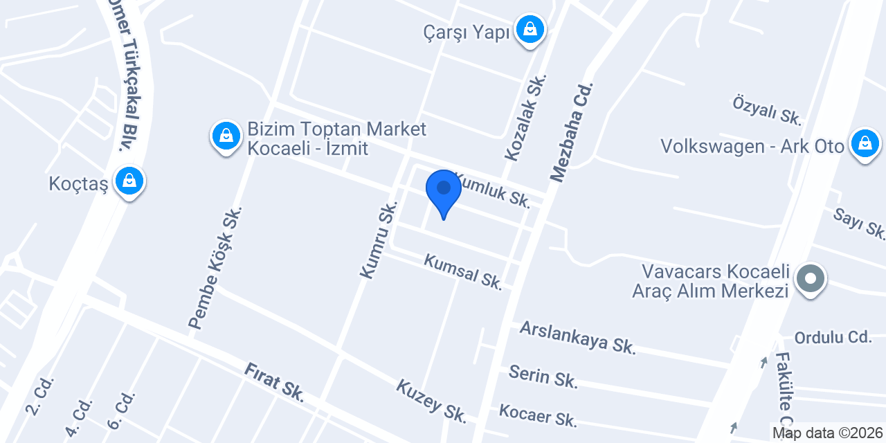 İzmit Final Otomotiv konumu