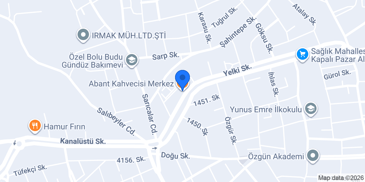Abant Kahvecisi Merkez konumu