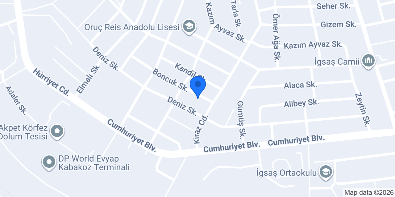Zümrüt Çeyiz konumu