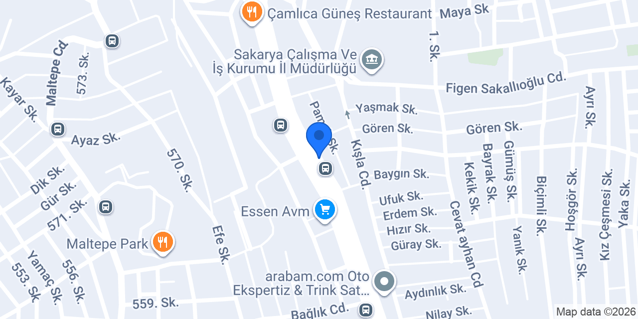 TEK OTOMOTİV konumu