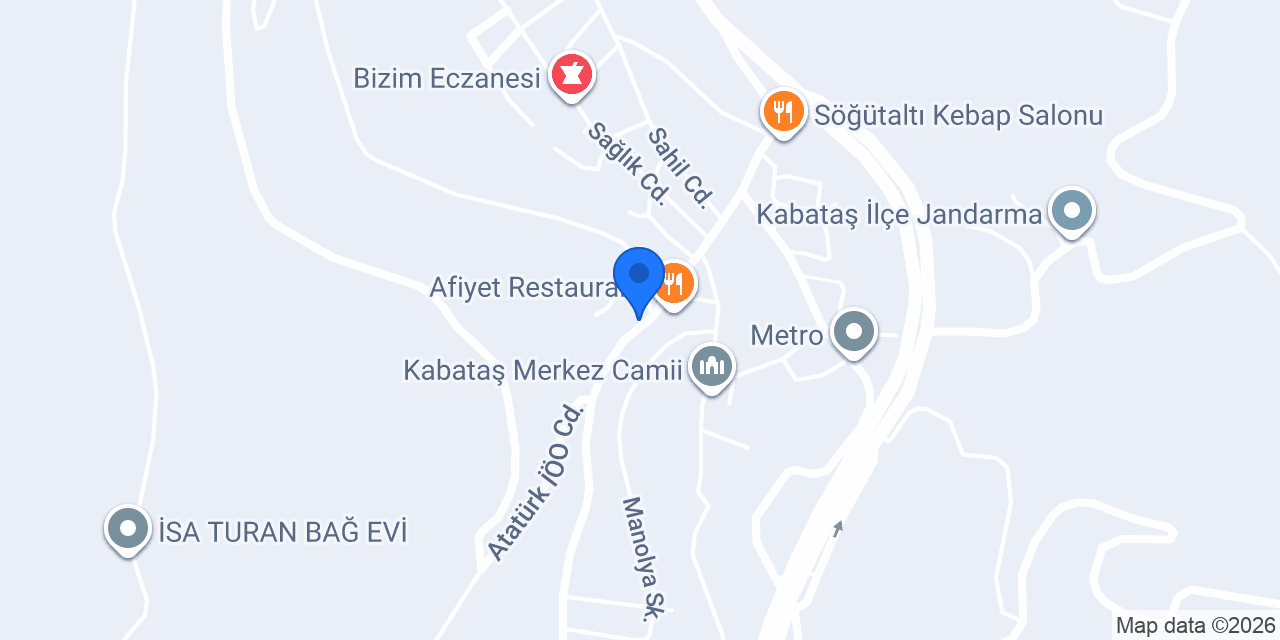 Yılmazlar Market konumu