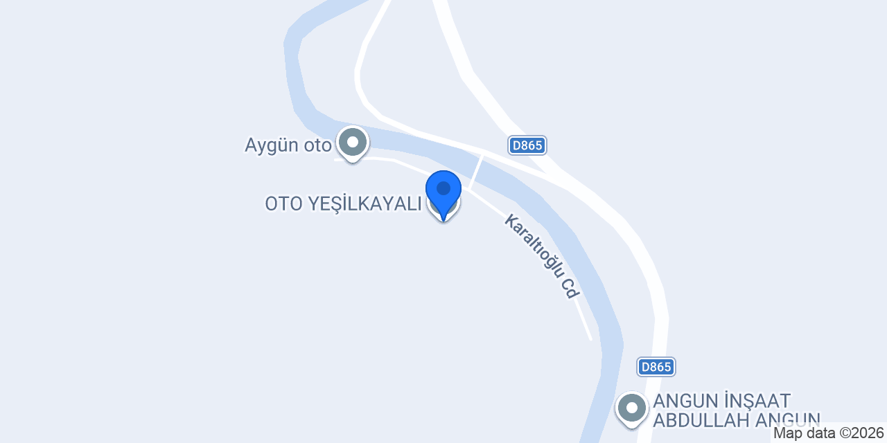 OTO YEŞİLKAYALI konumu